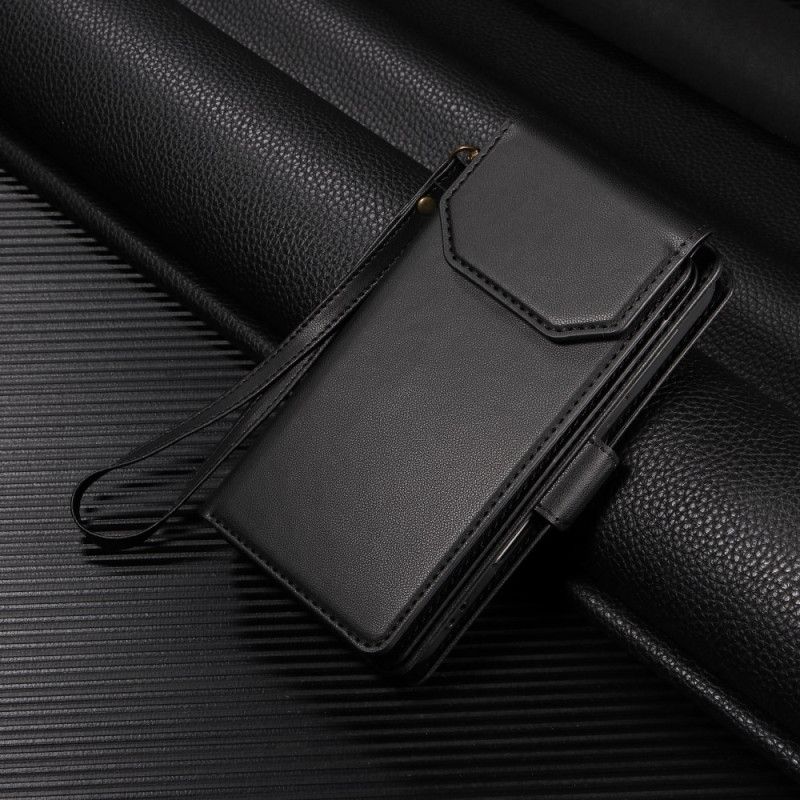 Flip Cover Samsung Galaxy S25 5g Edge Kortholder Og Håndledsrem