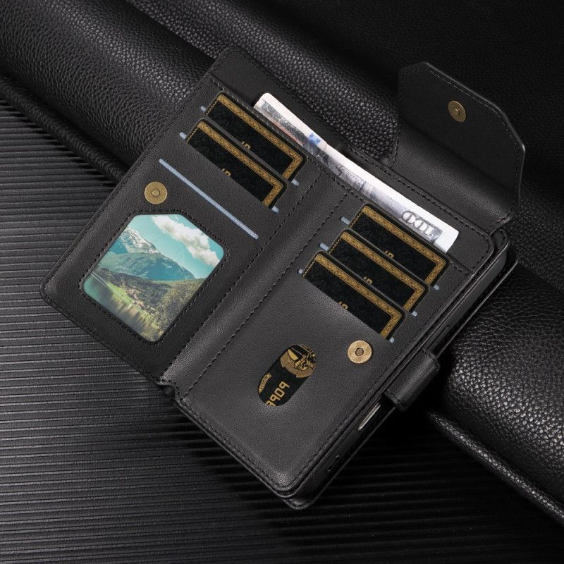 Flip Cover Samsung Galaxy S25 5g Edge Kortholder Og Håndledsrem