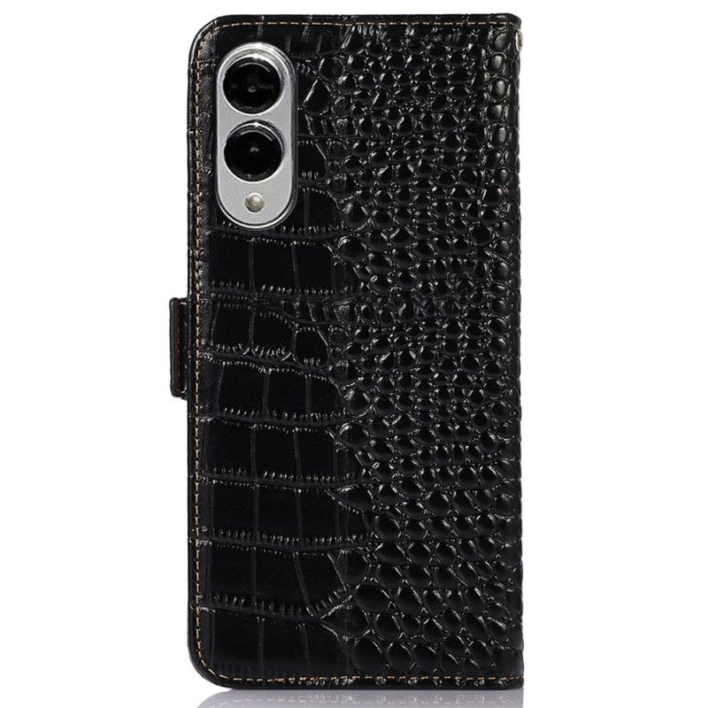 Flip Cover Samsung Galaxy S25 5g Edge Krokodille Tekstur