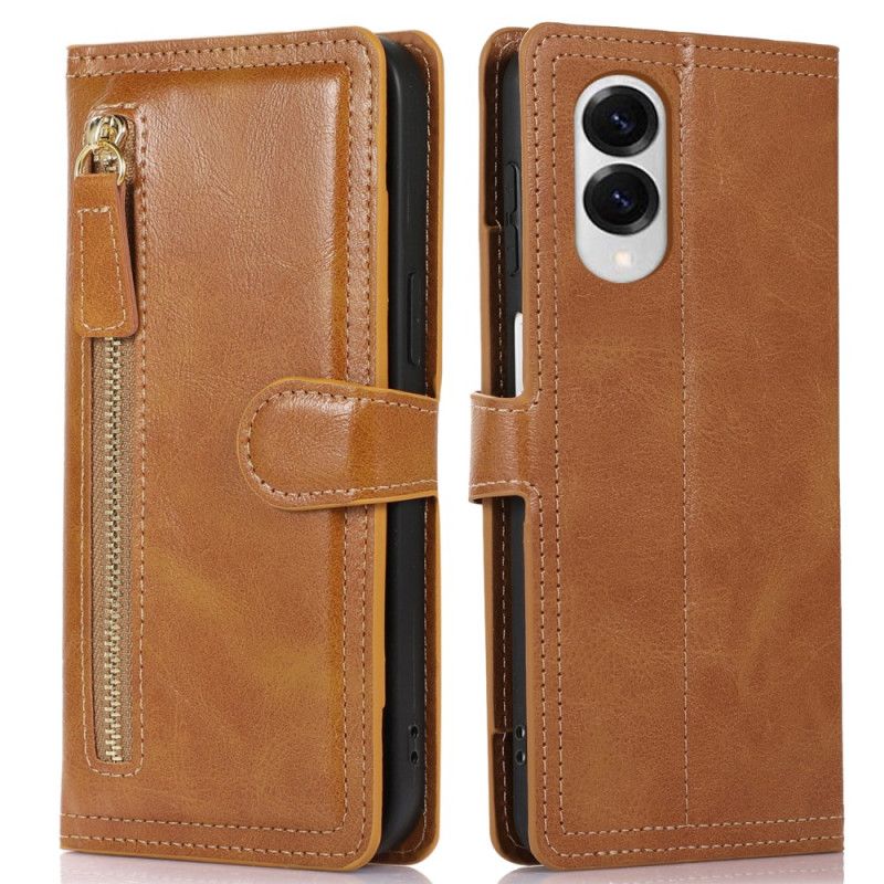 Flip Cover Samsung Galaxy S25 5g Edge Lynlås Og Kortholder