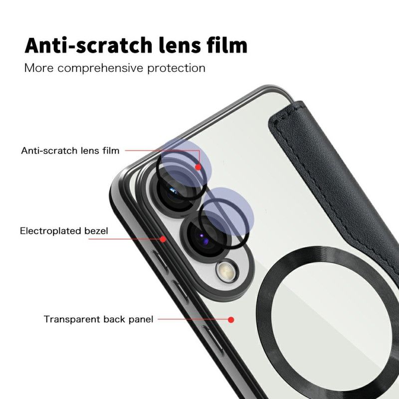 Flip Cover Samsung Galaxy S25 5g Edge Magsafe Kompatibel Med Rfid-blokering