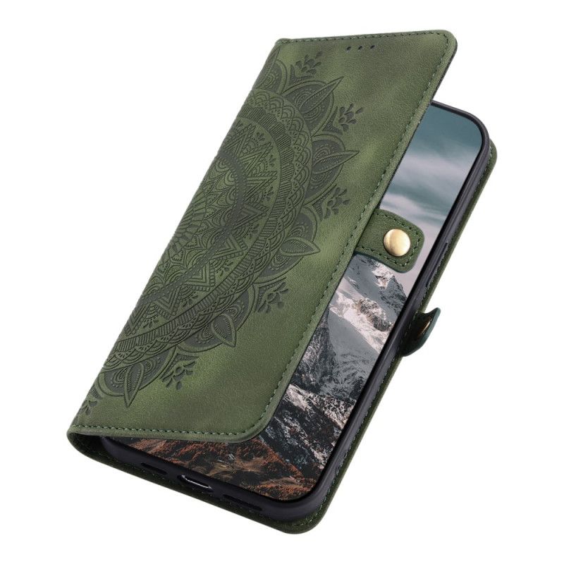 Flip Cover Samsung Galaxy S25 5g Edge Mandala Ruskindseffekt