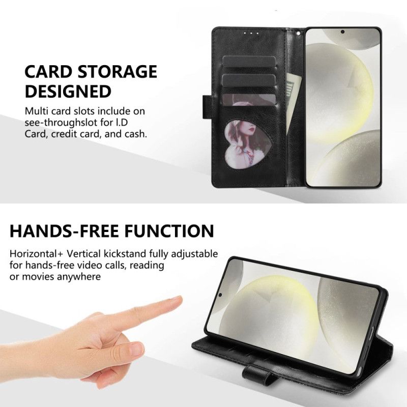 Flip Cover Samsung Galaxy S25 5g Edge Pakke Med Pailletter
