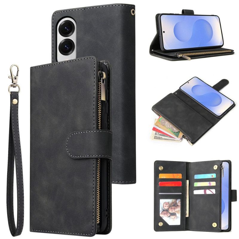 Flip Cover Samsung Galaxy S25 5g Edge Pung Med Ruskindseffekt