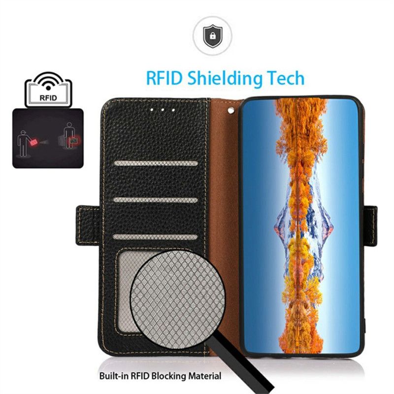Flip Cover Samsung Galaxy S25 5g Edge Rfid-beskyttelse Khazneh