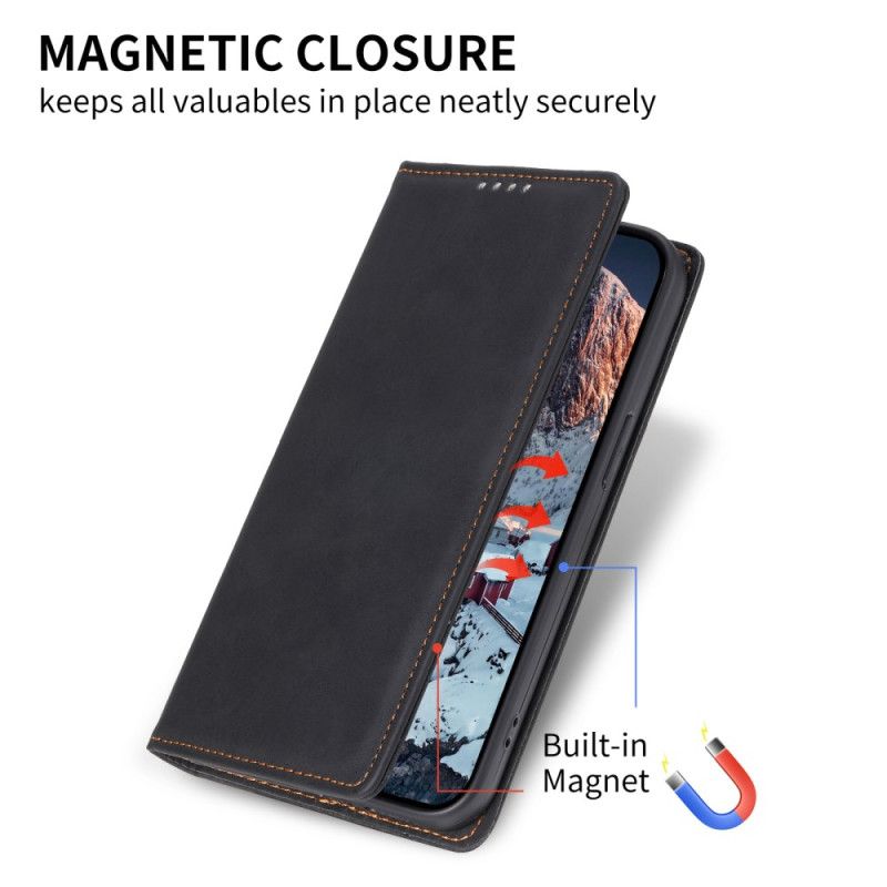 Flip Cover Samsung Galaxy S25 5g Edge Rfid-blokerende Kunstlæder
