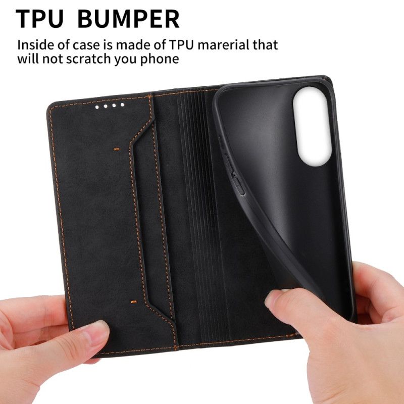 Flip Cover Samsung Galaxy S25 5g Edge Rfid-blokerende Kunstlæder