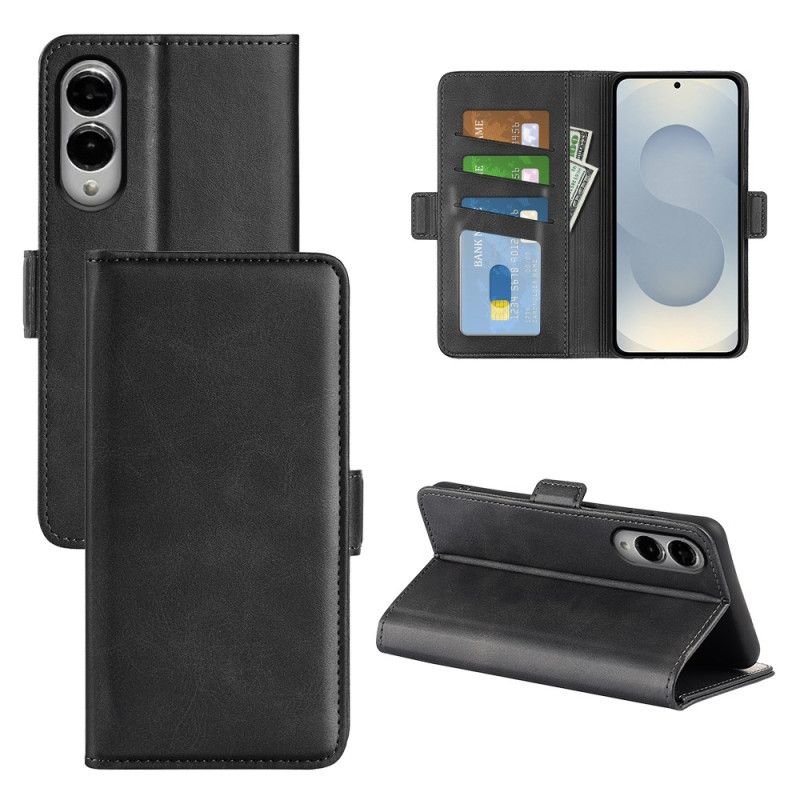 Flip Cover Til Samsung Galaxy S25 5g Edge Dobbelt Magnetisk Lukning