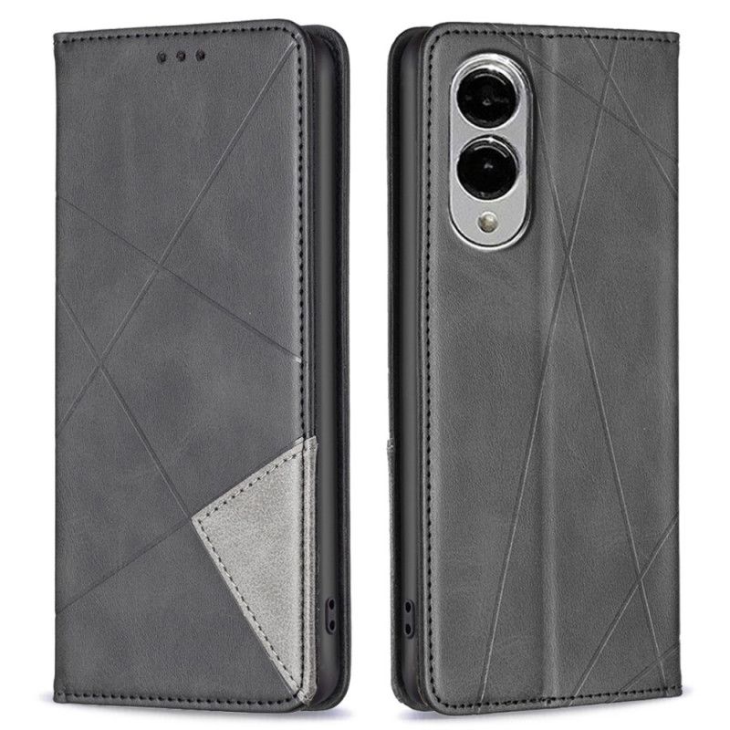 Flip Cover Til Samsung Galaxy S25 5g Edge Geometrisk Mønster