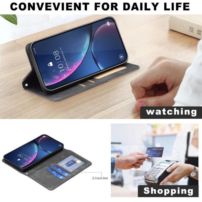 Flip Cover Til Samsung Galaxy S25 5g Edge Geometrisk Mønster