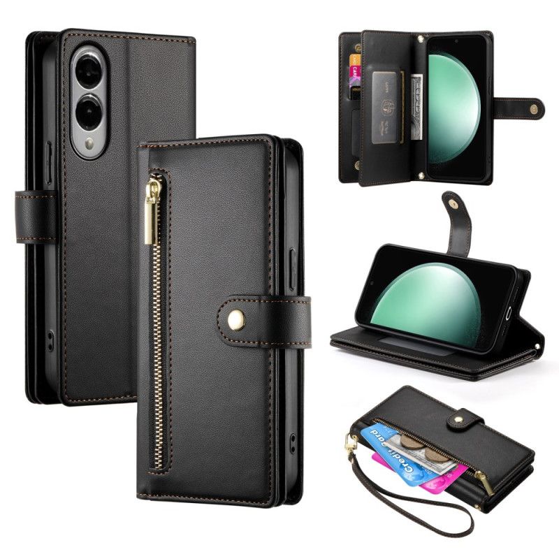 Flip Cover Til Samsung Galaxy S25 5g Edge Pung Med Stropper