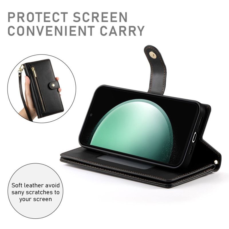Flip Cover Til Samsung Galaxy S25 5g Edge Pung Med Stropper
