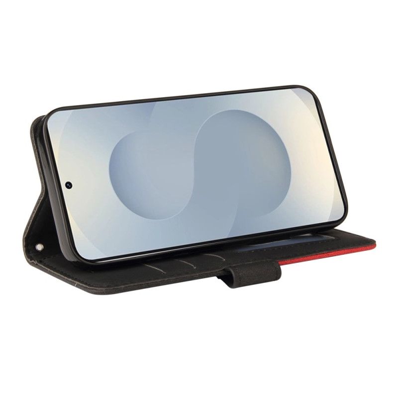 Flip Cover Til Samsung Galaxy S25 5g Edge Tofarvet Krusning