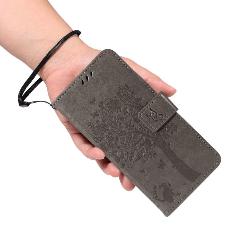 Flip Cover Til Samsung Galaxy S25 5g Edge Træ Og Kat