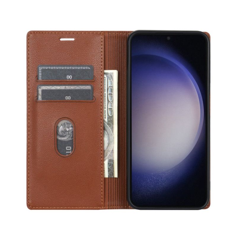 Læder Cover Samsung Galaxy S25 5g Edge Klassisk Stil