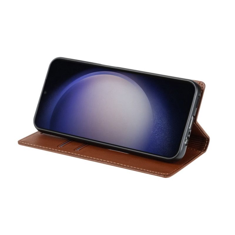 Læder Cover Samsung Galaxy S25 5g Edge Klassisk Stil