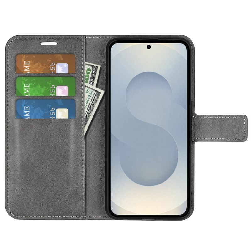 Læder Cover Samsung Galaxy S25 5g Edge Læderstil