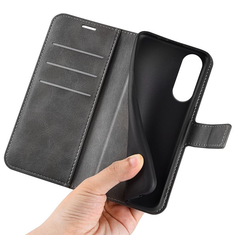 Læder Cover Samsung Galaxy S25 5g Edge Læderstil