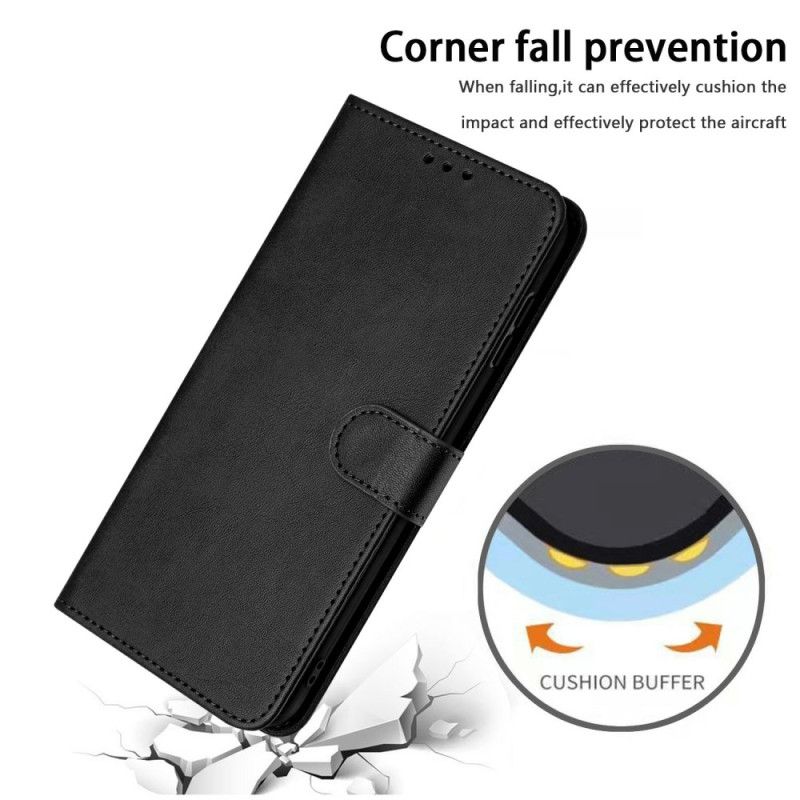Læder Cover Samsung Galaxy S25 5g Edge Telefon Etui Lædereffekt Med Rem