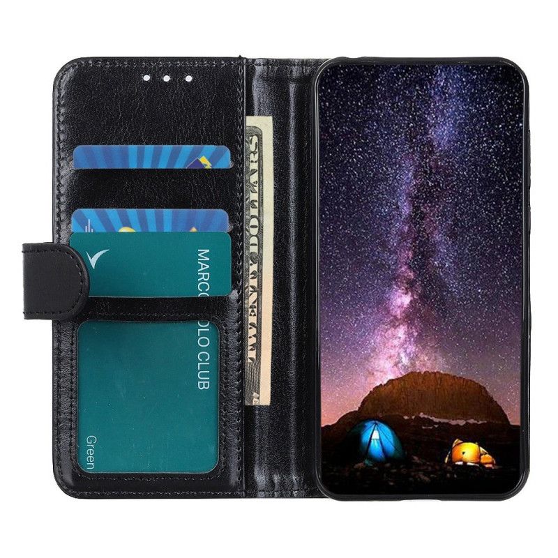 Læder Cover Samsung Galaxy S25 5g Edge Telefon Etui Laklæder I Kunstlæder