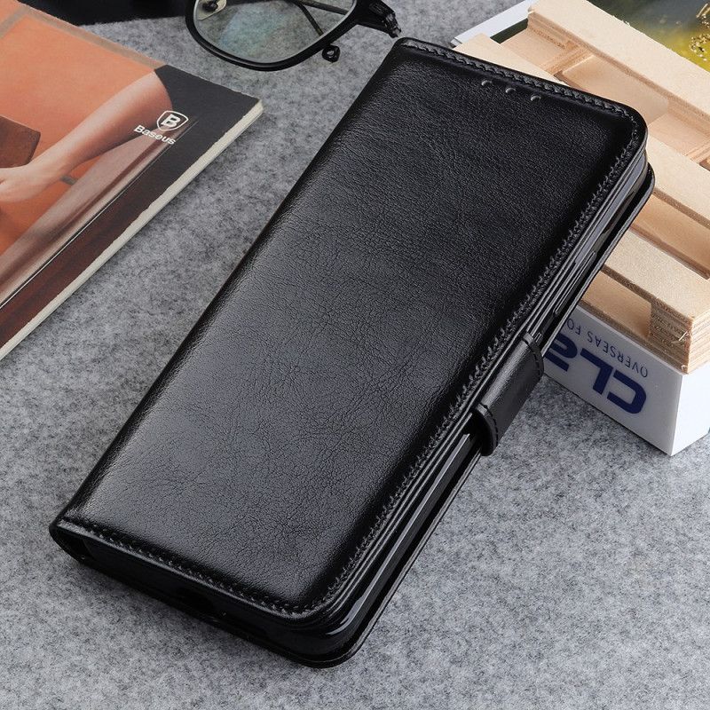 Læder Cover Samsung Galaxy S25 5g Edge Telefon Etui Laklæder I Kunstlæder