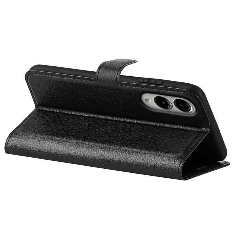 Læder Cover Samsung Galaxy S25 5g Edge Telefon Etui Litchi-kunstlæder