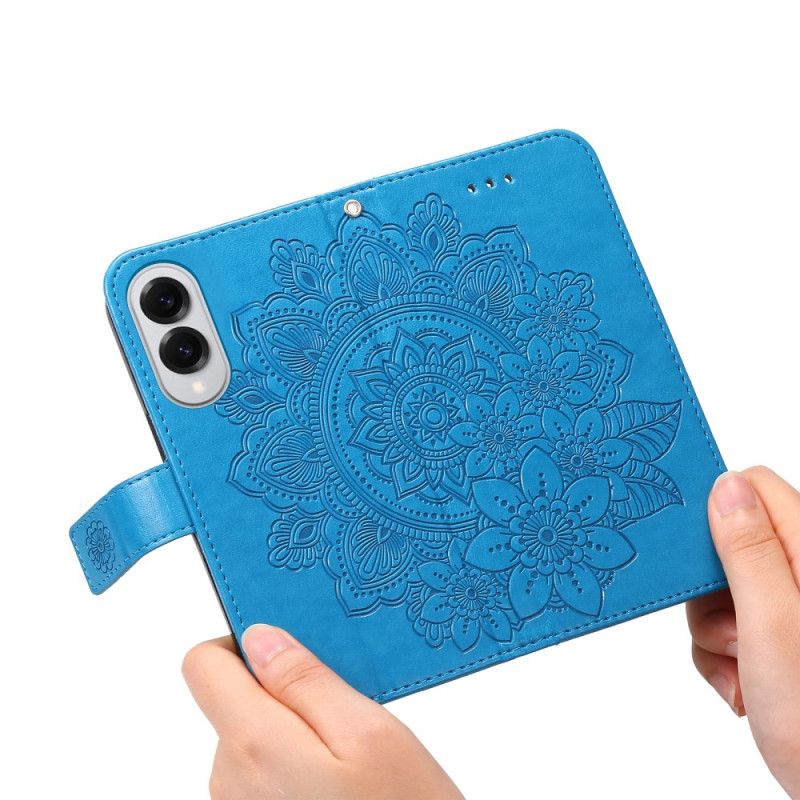 Læder Cover Samsung Galaxy S25 5g Edge Telefon Etui Mandala-print