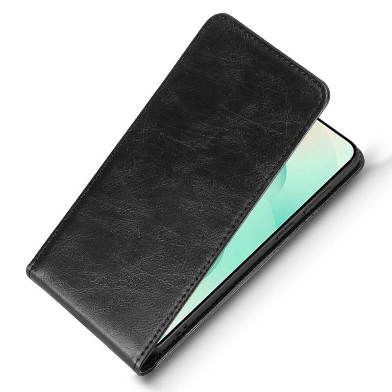 Læder Cover Samsung Galaxy S25 5g Edge Telefon Etui Vertikalt Design
