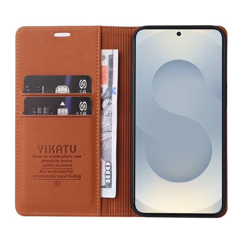 Læder Cover Samsung Galaxy S25 5g Edge Telefon Etui Yikatu