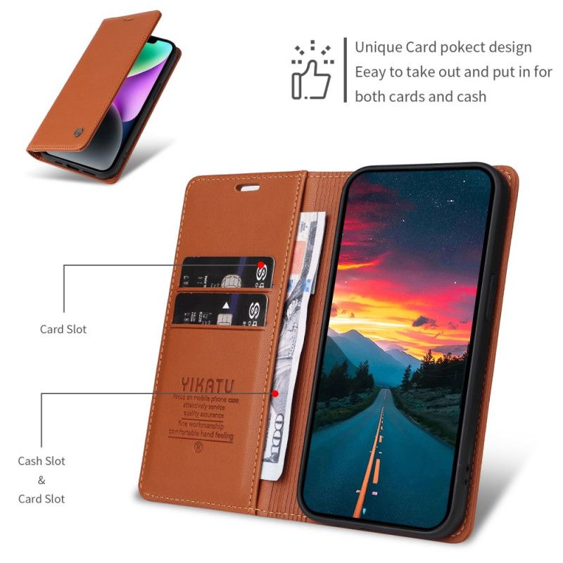 Læder Cover Samsung Galaxy S25 5g Edge Telefon Etui Yikatu