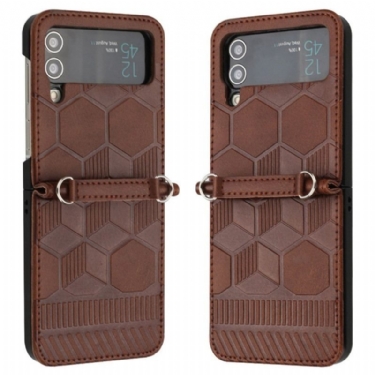 Mobilcover Samsung Galaxy Z Flip 4 Flip Cover Fodbold Design