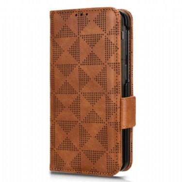 Flip Cover Oppo Find N3 Trekantmønster