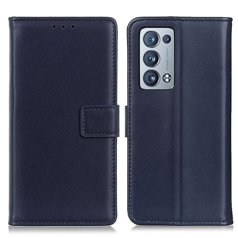 Flip Cover Oppo Reno 6 Pro 5G Basic Imiteret Læder