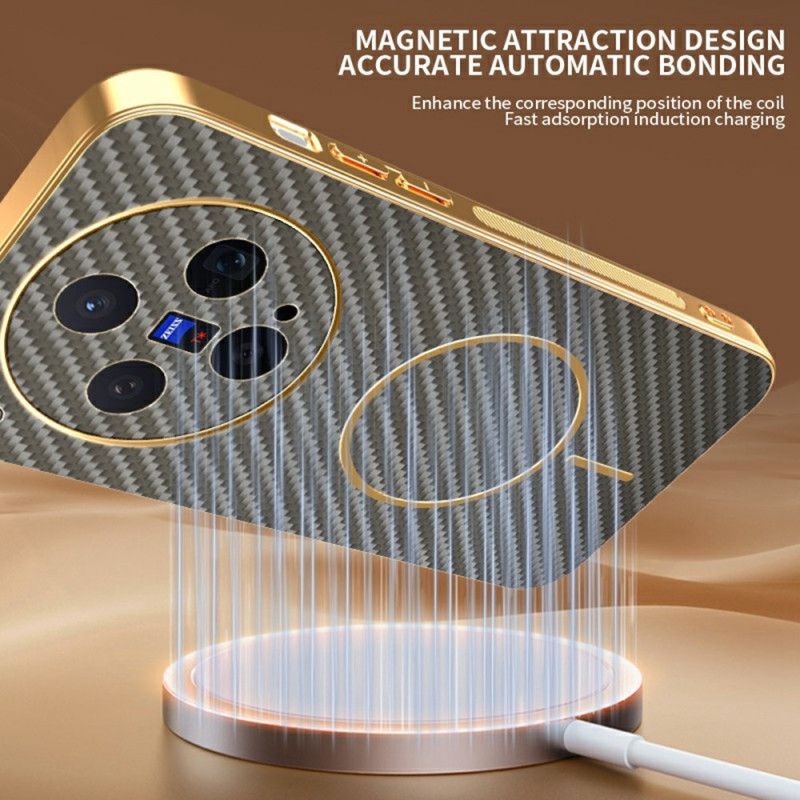 Cover Vivo X300 Telefon Etui Kulfibertekstur