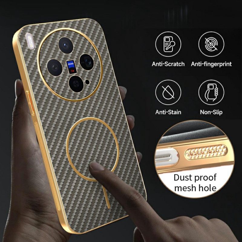 Cover Vivo X300 Telefon Etui Kulfibertekstur