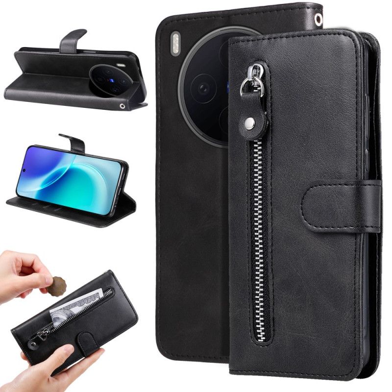 Flip Cover Til Vivo X300 Lynlåslomme