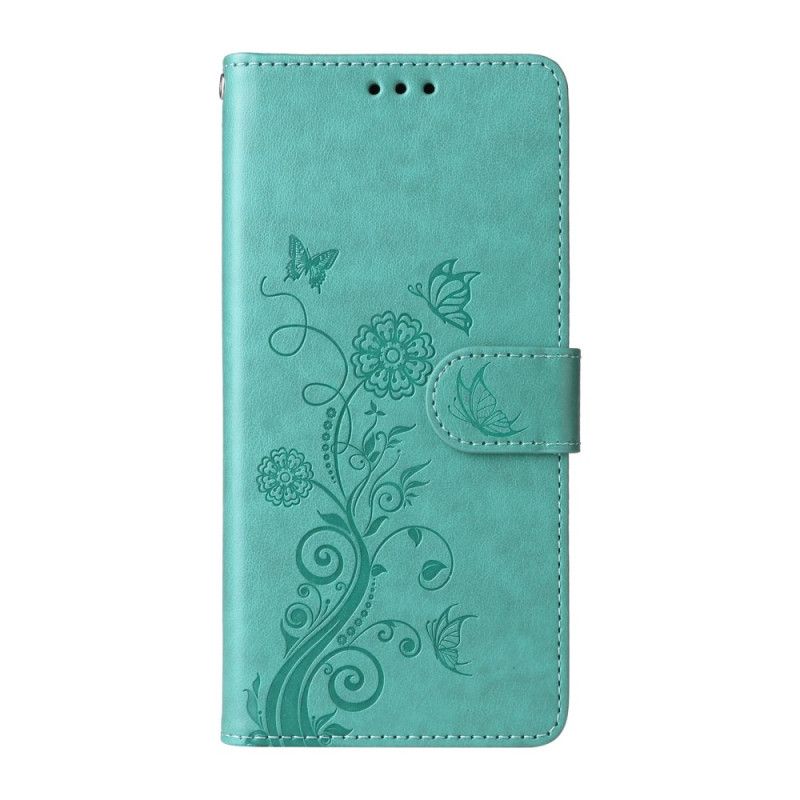 Flip Cover Vivo X300 Sommerfugle- Og Blomstermønster