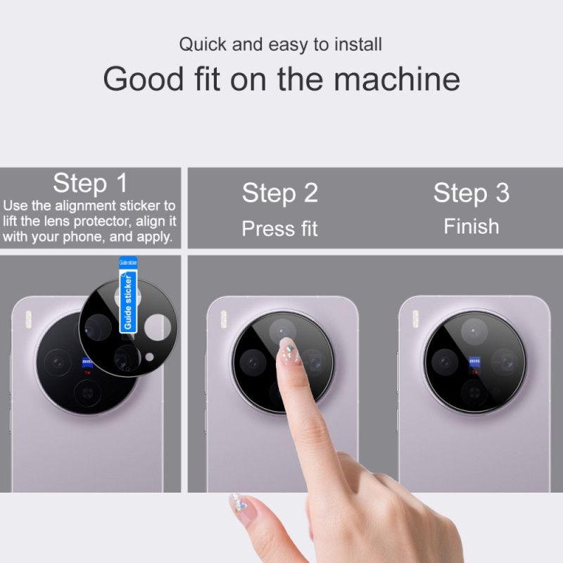 Hærdet Glaslinsebeskytter Til Vivo X300 (version (sort))