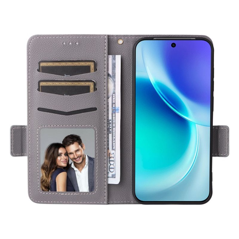 Læder Cover Vivo X300 Telefon Etui Strap-on Kunstlæder