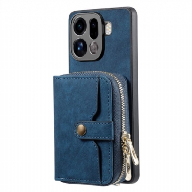 Cover Oppo Find X9 Pro 5g Kortholder Med Lynlås Og Skulderrem