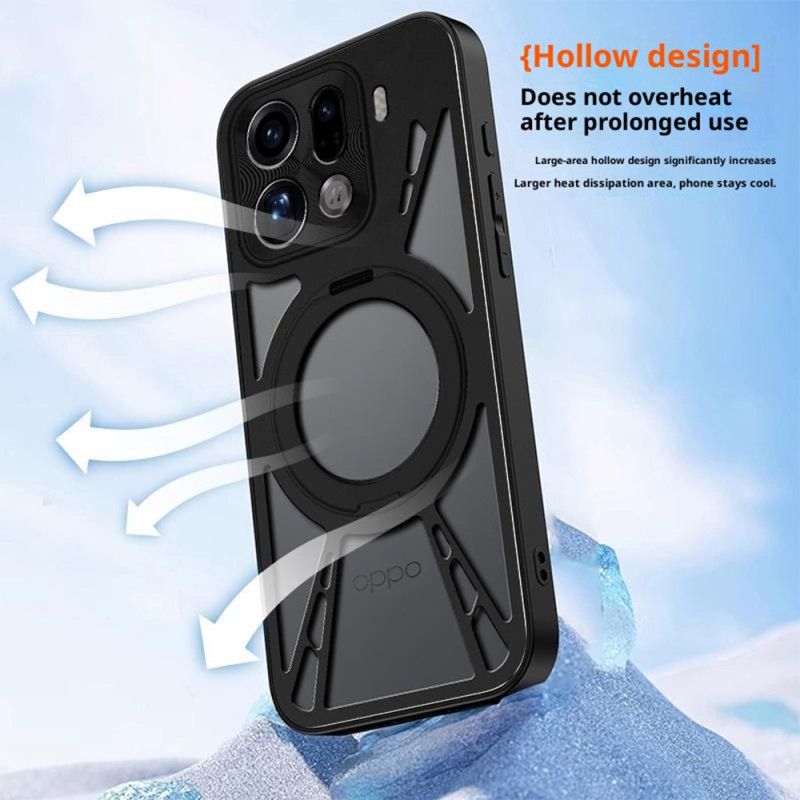 Cover Oppo Find X9 Pro 5g Roterende Magnetisk Stativ Og Varmeafledning