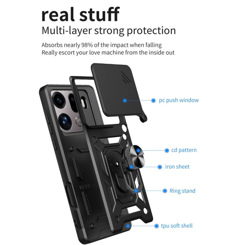 Cover Oppo Find X9 Pro 5g Telefon Etui Glidende Kamerabeskytter Og Stativ