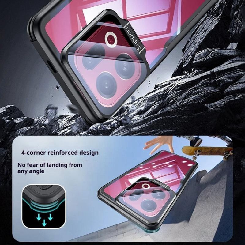 Cover Oppo Find X9 Pro 5g Telefon Etui Klar Med Stativ Og Kameradæksel