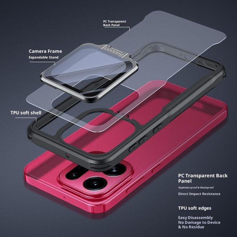 Cover Oppo Find X9 Pro 5g Telefon Etui Klar Med Stativ Og Kameradæksel