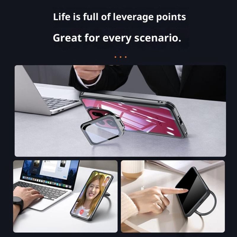 Cover Oppo Find X9 Pro 5g Telefon Etui Klar Med Stativ Og Kameradæksel