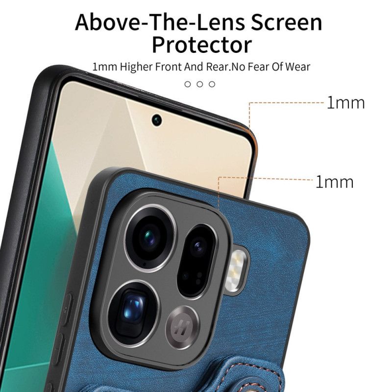 Cover Oppo Find X9 Pro 5g Telefon Etui Rfid-kortholder I Retrodesign