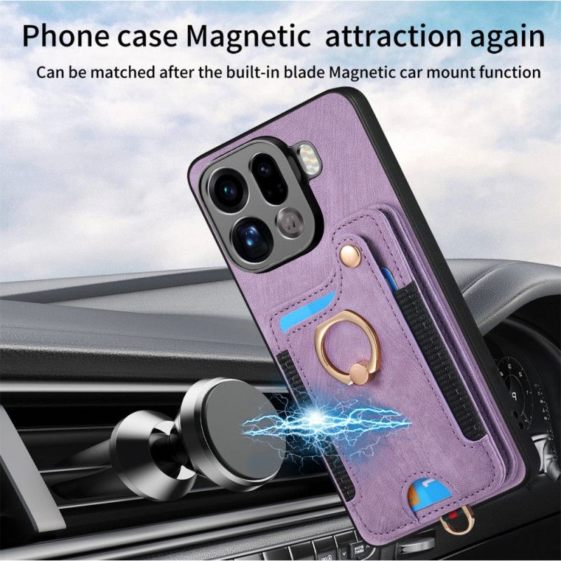 Cover Oppo Find X9 Pro 5g Telefon Etui Rfid-kortholder I Retrodesign