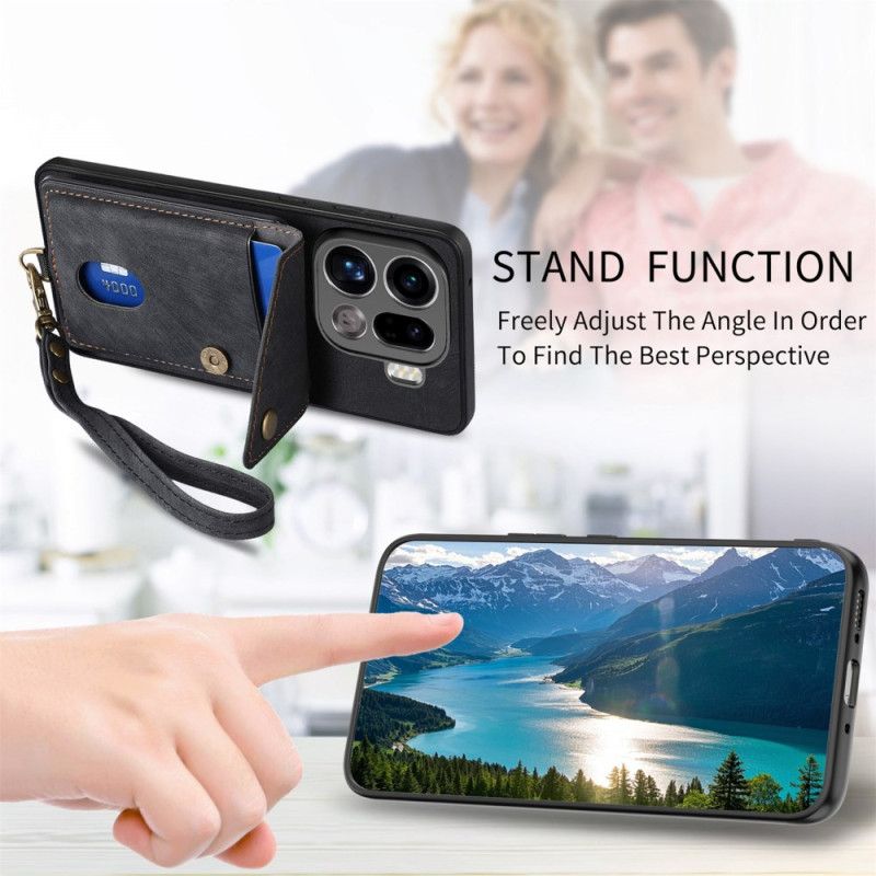 Cover Til Oppo Find X9 Pro 5g Kortholder Og Snor