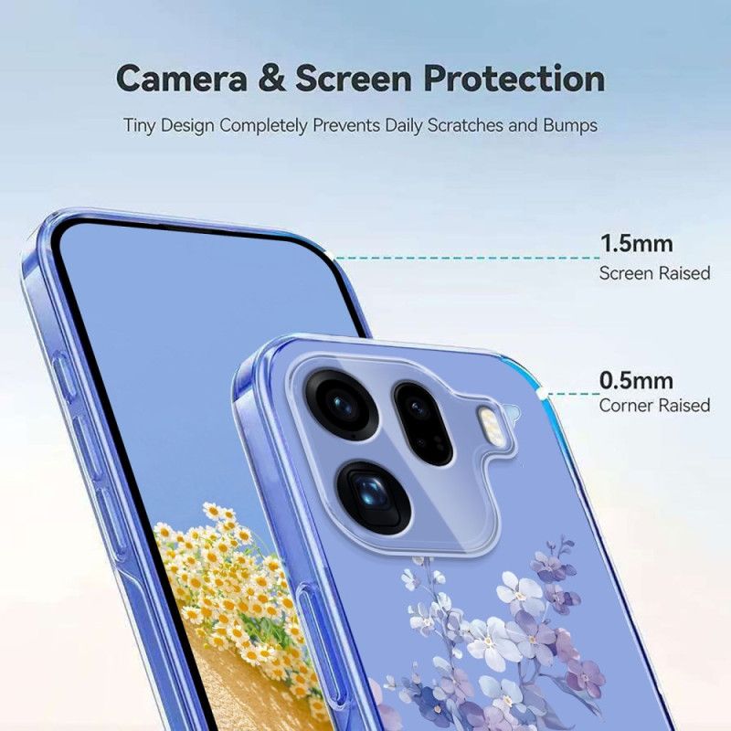 Cover Til Oppo Find X9 Pro 5g Sommerfugle Og Blomster