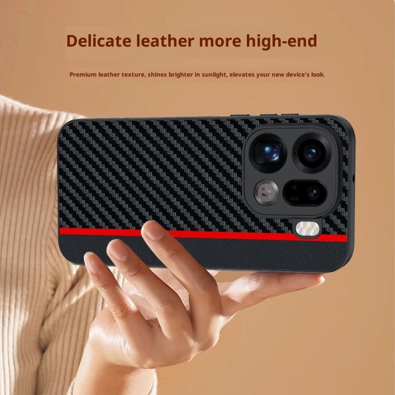 Cover Til Oppo Find X9 Pro 5g Stiv Med Kulfibertekstur